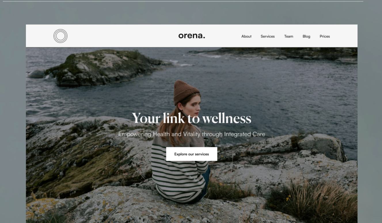 WELLNESS WEBSITE — BRANDING & UI/UX DESIGN — UI / UX design